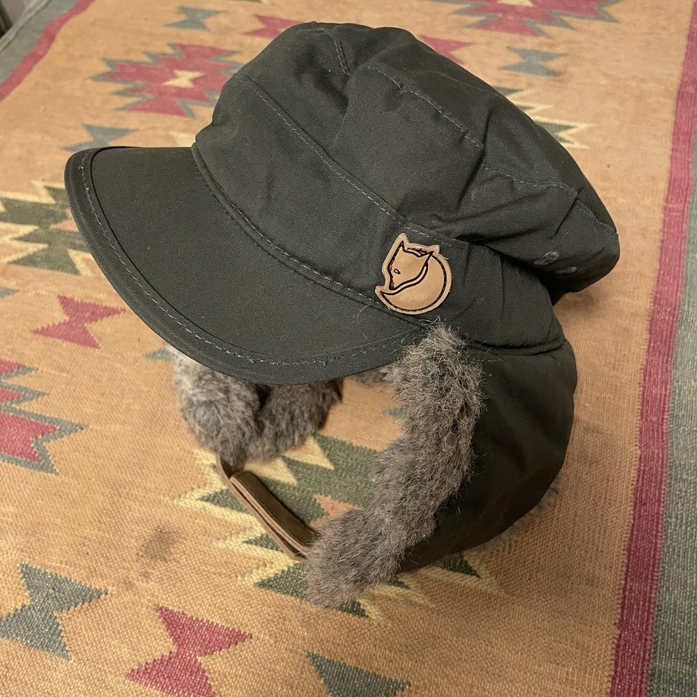 Fjallraven Hat Trapper Small Green G-1000 Woodsman Cap Earflap Winter 77301
